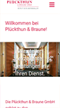 Mobile Screenshot of plueckthun.de