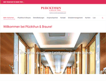 Tablet Screenshot of plueckthun.de